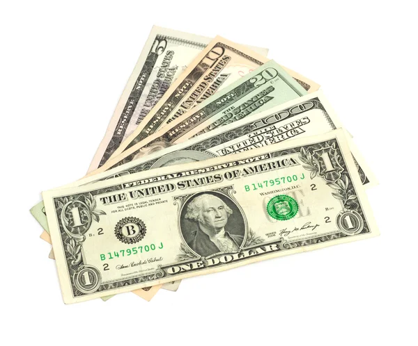 Pico de dólares, fundo de dinheiro — Fotografia de Stock