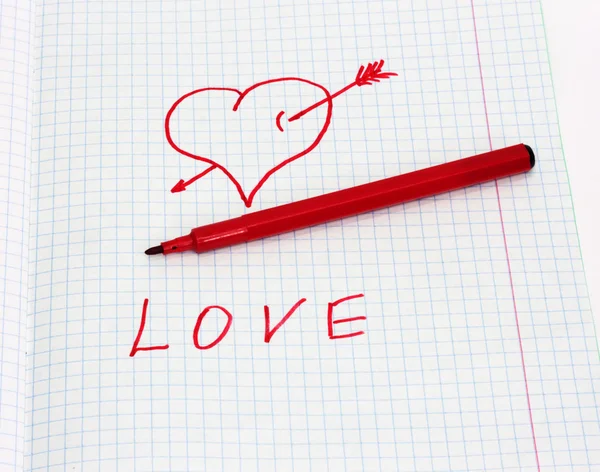 Stock image Note of love