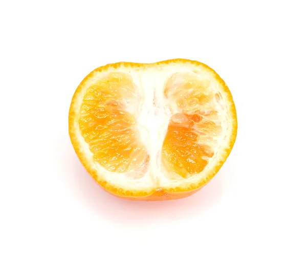 Mandarin isolert på hvit bakgrunn – stockfoto