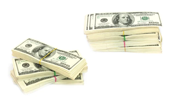 Stack of $100 bills — Stock Photo, Image