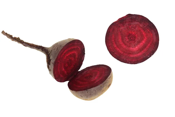 Collection of fresh beets on a white background — Stock Photo, Image