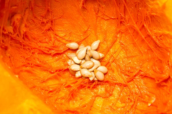 Tagliare i semi di zucca su — Foto Stock