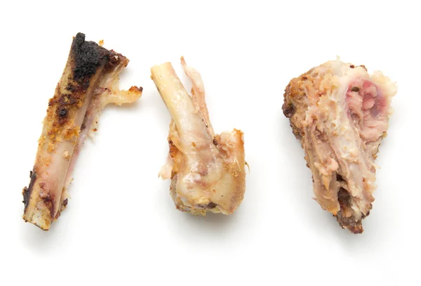Gnawed bones from chicken — Stock Photo, Image
