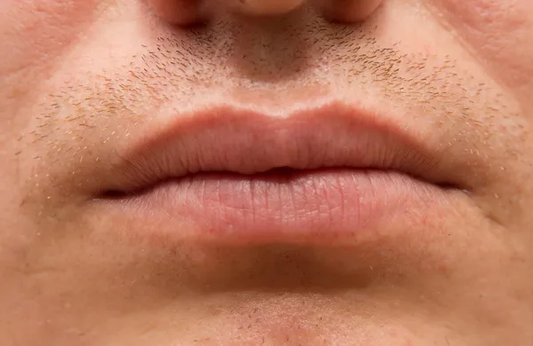Lèvres d'homme — Photo