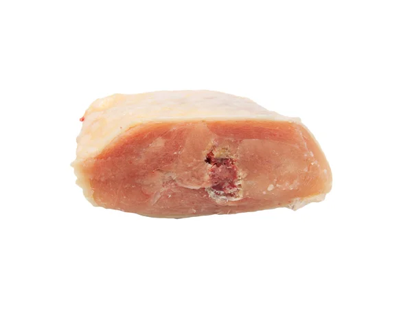 Coxa de frango sem pele no fundo branco — Fotografia de Stock