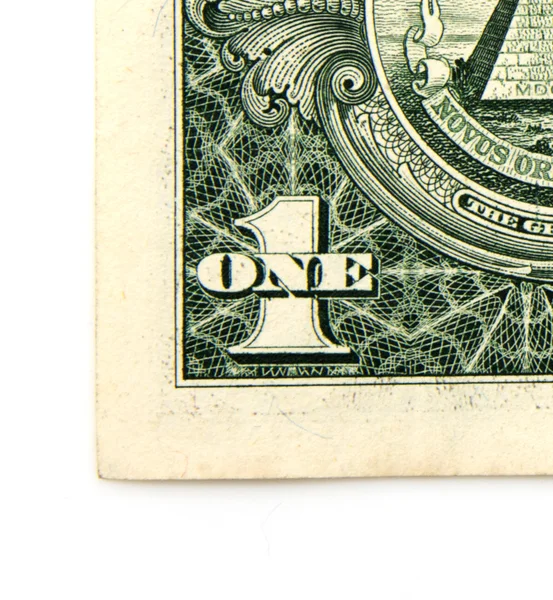 Imagem macro de um dólar — Fotografia de Stock