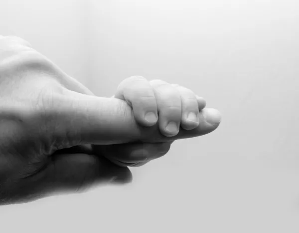 Otce a dítěte ruce — Stock fotografie