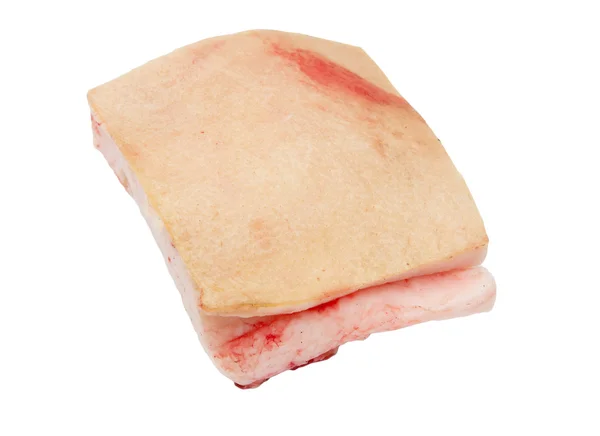 Bacon em um fundo branco — Fotografia de Stock