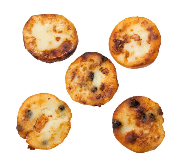 Pfannkuchen auf weißem Hintergrund — Stockfoto