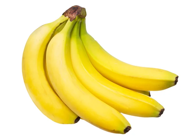 Frische Bananen auf weißem Hintergrund — Stockfoto