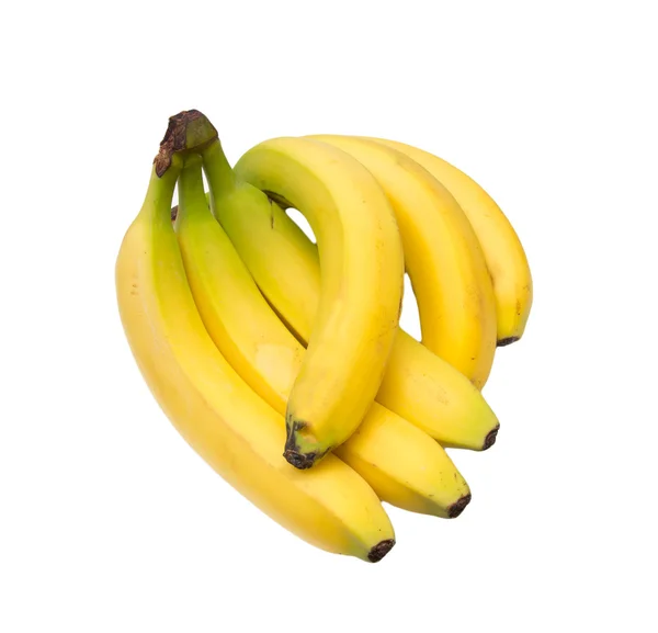 पांढरा पार्श्वभूमीवर ताजे केळी — स्टॉक फोटो, इमेज
