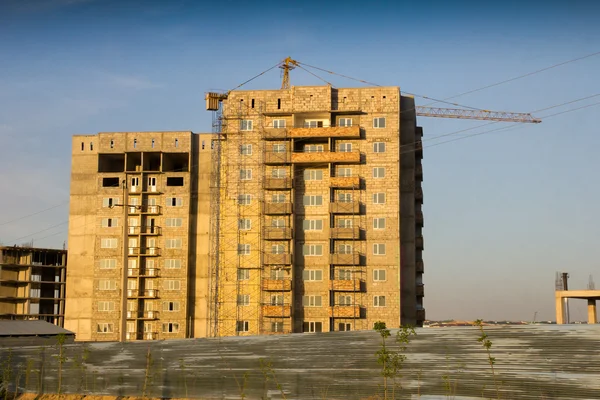 Not completed houses in Kazakhstan. Shymkent — Stock Photo, Image