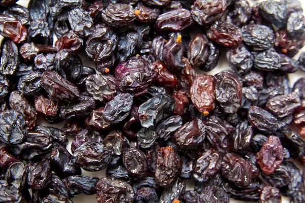 Fekete mazsola (Malaga), szárított gyümölcsök — Stock Fotó