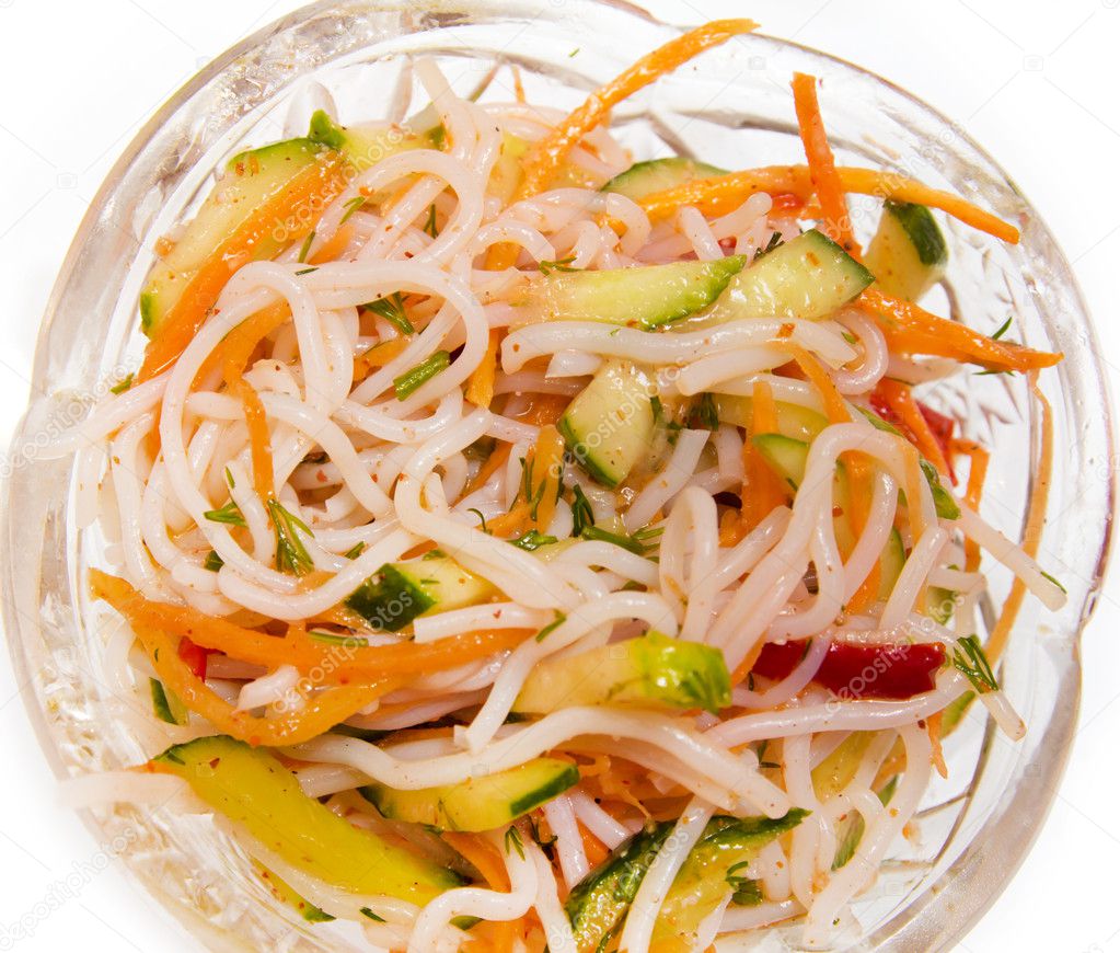 Rice noodle salad