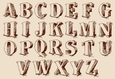 Set of fonts