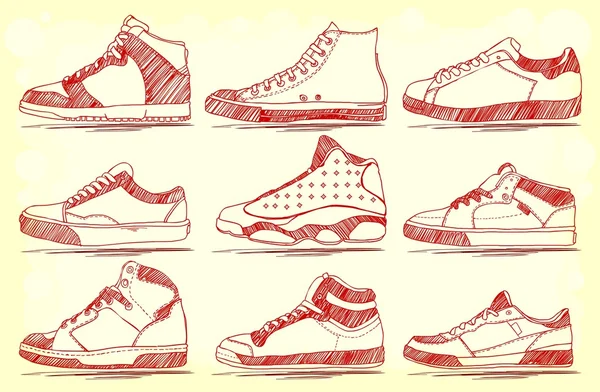 Retro schoenen — Stockvector