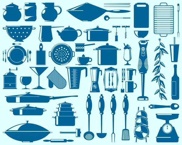 Éléments de cuisine — Image vectorielle