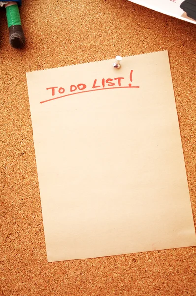 To do list with copy space — Stock Photo, Image