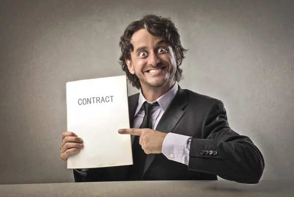 Obchodní kontrakt — Stock fotografie