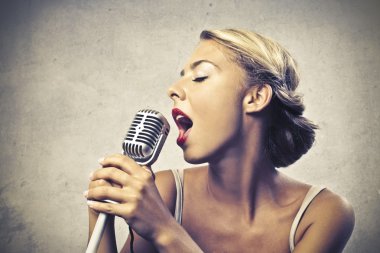 Cute Singer clipart