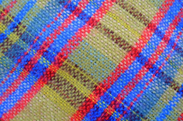 Textura tkané pikniková deka — Stock fotografie