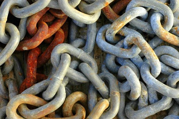Rusty Chains Fundo — Fotografia de Stock