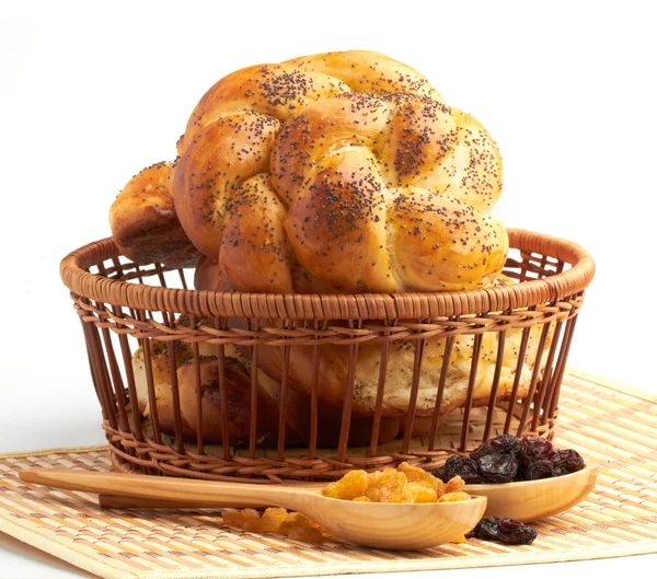 Brot mit Rosinen — Stockfoto