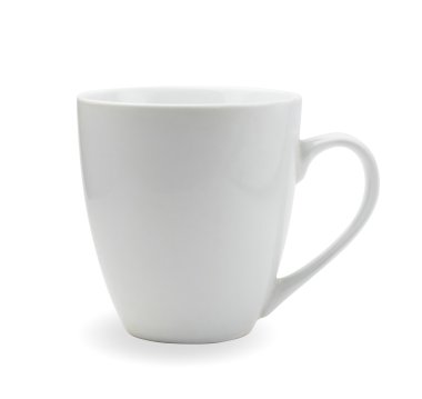 Tea cup on white clipart