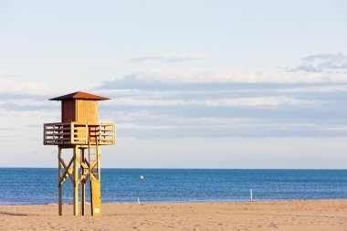 Cankurtaran kabin narbonne Plage, sahilde languedoc roussi