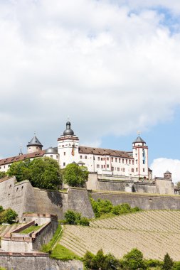 Marienberg kale, Würzburg, Bavyera, Almanya