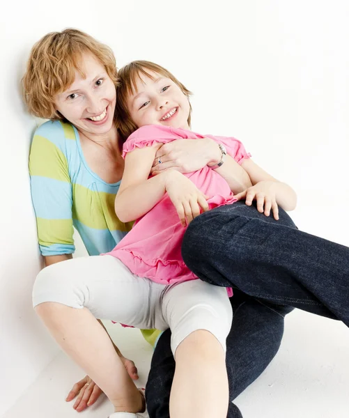 Portrait of mother with her daughter — Stock Photo, Image