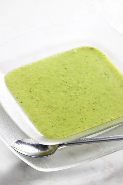 Mezcla de brócoli y sopa de coliflor —  Fotos de Stock