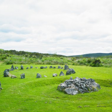 Stone circles, Beaghmore, County Tyrone, Northern Ireland clipart