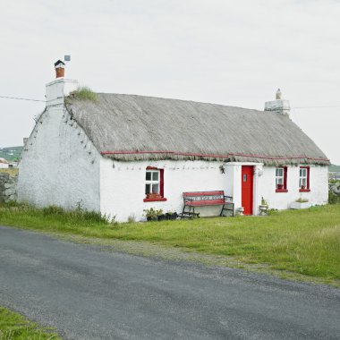 Cottage, Malin Head, County Donegal, Ireland clipart