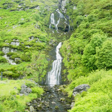 Assarancagh Waterfall, County Donegal, Ireland clipart