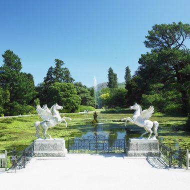 Triton'ın Gölü, powerscourt gardens, wicklow county, İrlanda