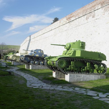 Military technique, fortress Kalemegdan, Belgrade, Serbia clipart