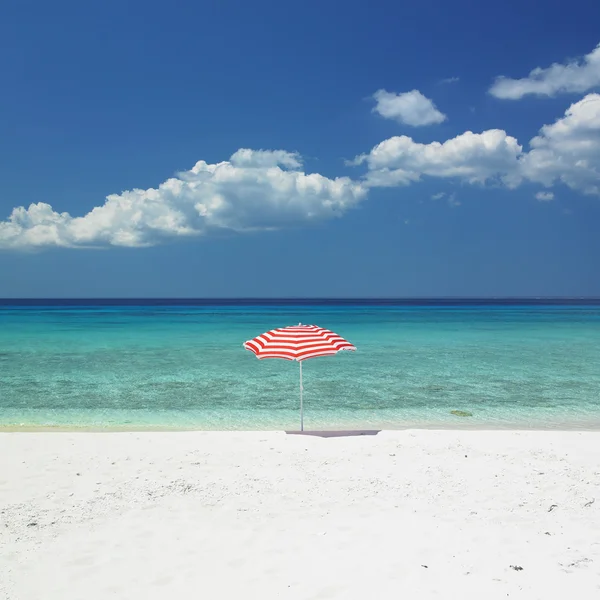 Sunshade, Maria la Gorda Beach, Pinar del Rio Province, Cuba — Stock Photo, Image