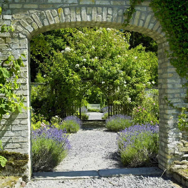 バリンロー城の庭園、郡ウェストミース アイルランド — ストック写真