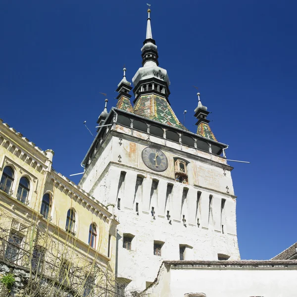 Tower of the Clock, Sighisoara, Transylvanie, Roménia — Fotografia de Stock