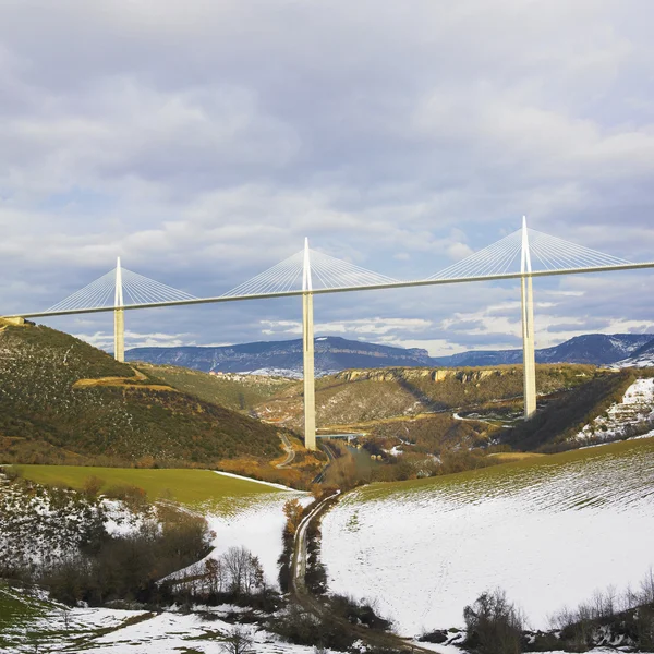 Den högsta bron i världen, millau, Frankrike — Stockfoto