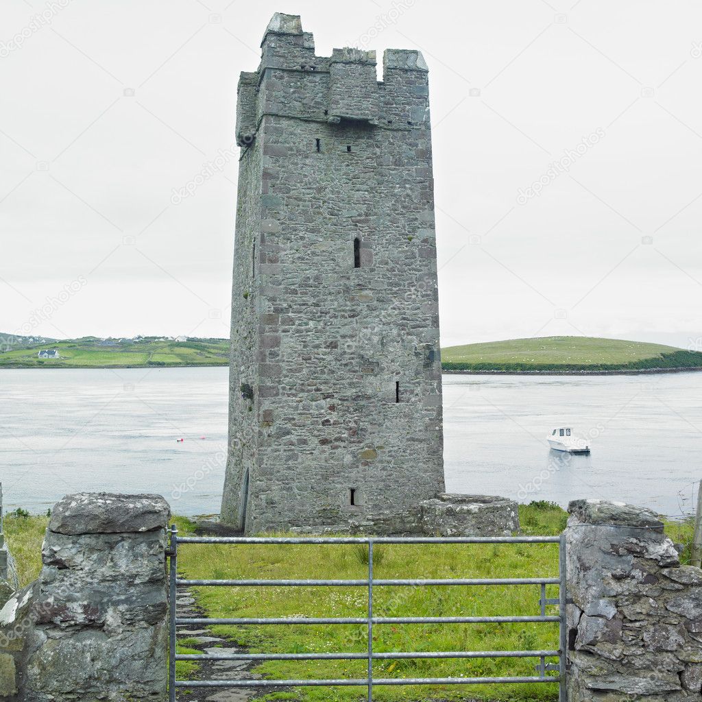 Carrick Kildarnet Castle, Achill Island, County Mayo, Ireland