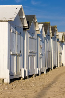 kulübe beach, bernieres-s-mer, normandy, Fransa