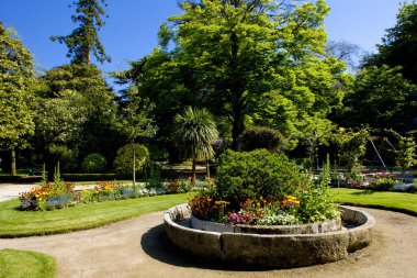 Garden, Coutances, Normandy, France clipart