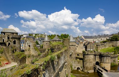 Fougeres, Brittany, France clipart