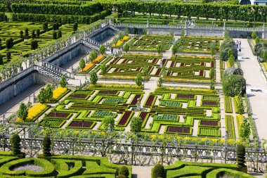 Villandry castle'nın Bahçe, Indre et loire, Merkezi, Fransa