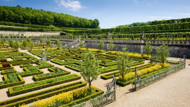 Villandry castle'nın Bahçe, Indre et loire, Merkezi, Fransa