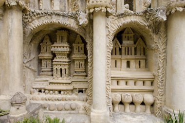 Detail of Palais Idéal du Facteur Cheval, Hauterives, Rhone-Alpe