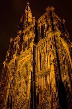 Katedral notre dame, strasbourg, alsace, Fransa