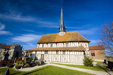 Church in Bailly-le-Franc, Champagne, France clipart